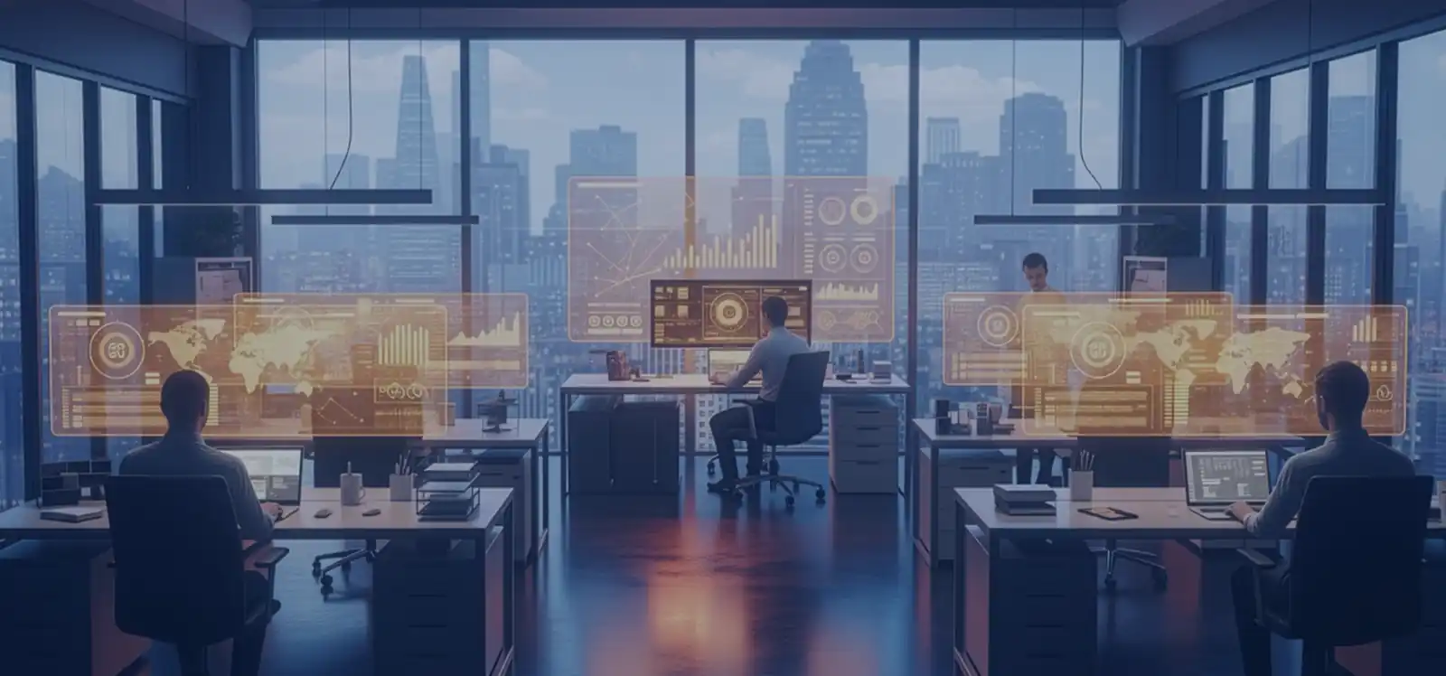 Business process and data services hero banner